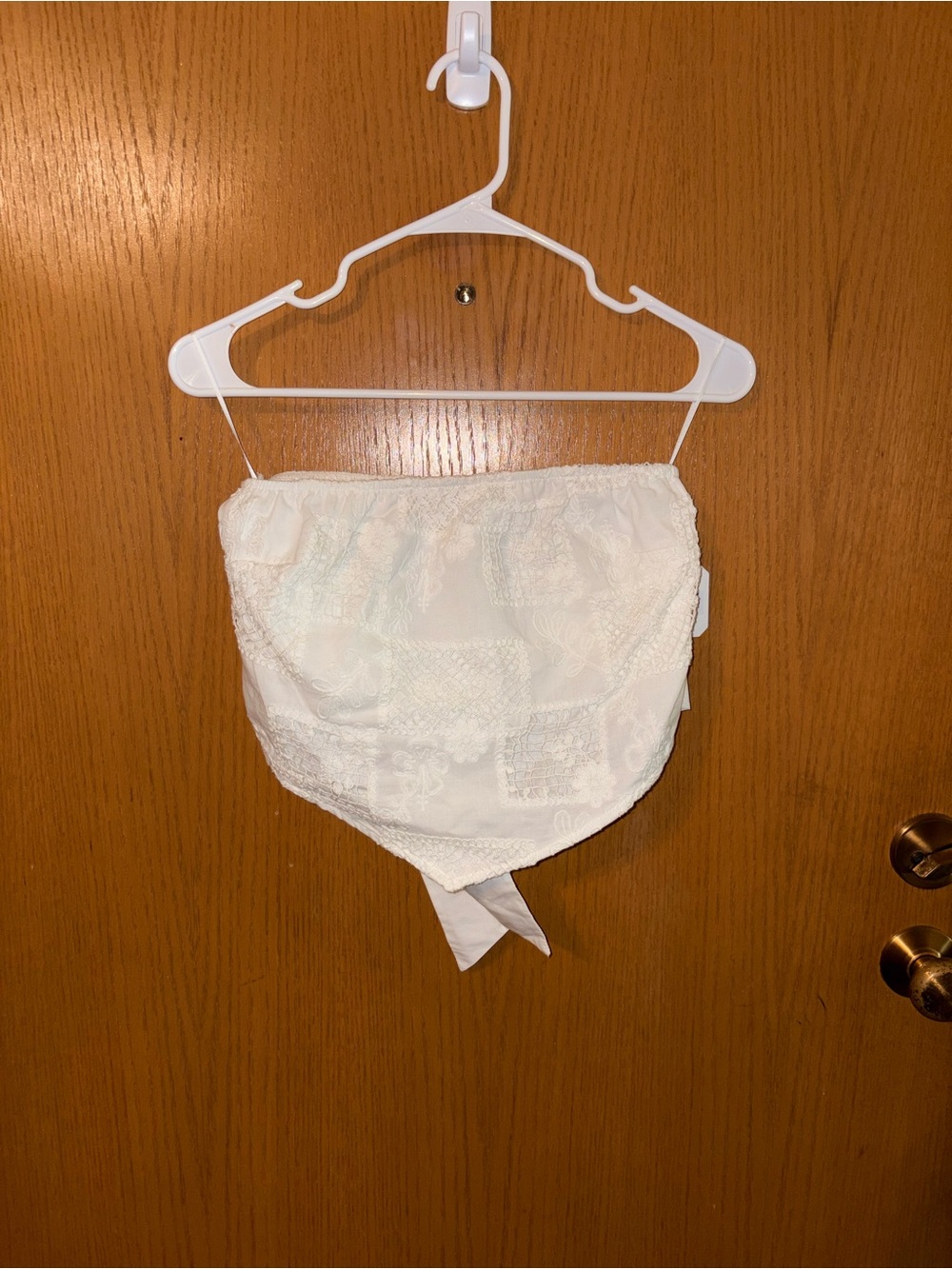 Altar'd State White Lace Tube Top